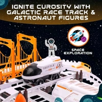 Space Toys Race Track Set for Kids Adventure - Intricate Car Track, Special Space Gifts, Astronaut Train Track, and Outer Space Toys - Ideal Space Themed Gifts Race Car Track Birthday Gift for Boys