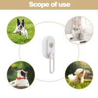 Electric Spray Handle Massage Brush, Hair Removal Brush Steam | Pet Grooming Brush for dogs/cats | Steamer Cat Brush for Hair Grooming with Water Steam Misting | USB Charging Electric Pet Massage Comb Cat and Dog Pet Hair Removal Tool (1 Pc)
