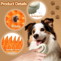 Electric Spray Handle Massage Brush, Hair Removal Brush Steam | Pet Grooming Brush for dogs/cats | Steamer Cat Brush for Hair Grooming with Water Steam Misting | USB Charging Electric Pet Massage Comb Cat and Dog Pet Hair Removal Tool (1 Pc)