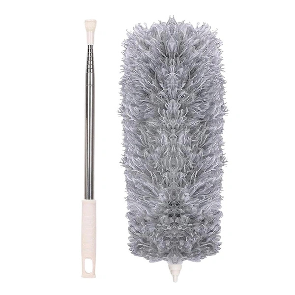 Microfiber Dusters for Cleaning, Telescoping Feather Duster with 100 inches (2.54 m) Extendable Handle Pole, Dusting Cleaning Tools for Cleaning High Ceiling, Ceiling Fan, Blinds, Cobwebs, Furniture, Cars