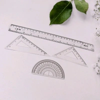 9 in 1 Stationery Set for School Student Office, Draft Rulers for School Office Supplies and Supplies-High School