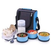 All-in-One Lunch Box With Fabric Bag For Office & School Use
