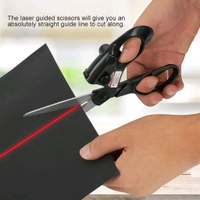 Laser Scissors - Professional Sewing Laser Guided Cut Straight Fast Fabric Paper Crafts, Laser Guided Scissor (1 Pc)
