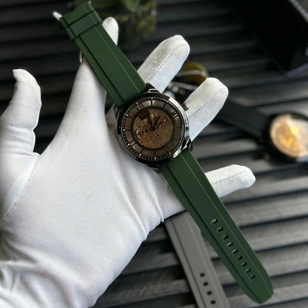 WooTime Collection Budget Analog Quartz Watch – Premium Style at a Budget Price (Pack of 1) - Green