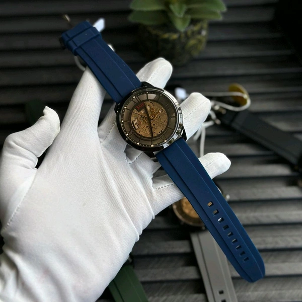 WooTime Collection Budget Analog Quartz Watch – Premium Style at a Budget Price (Pack of 1) - Blue