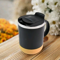 350ml Insulated Coffee Mug with Spill-Proof Lid – Double Wall Travel Cup for Hot & Cold Beverages – Stylish and Beige Reusable Drinkware for Home, Office, and Outdoor Use