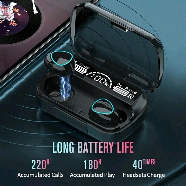 Wireless In-Ear Earbuds Bluetooth 5.0 Headphones Mini Stereo Earbuds Sport Headset Bass Sound Built-in Mic phone M10 TWS