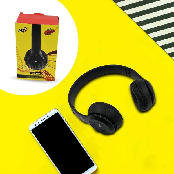 Over The Head Bluetooth Headset Foldable Headband Hands-free with Calling Function (1 Pc)