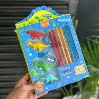 Fun-Themed Pencil & Eraser Set for Kids
Perfect for school, gifting, or creative play! - Fast Food Edition