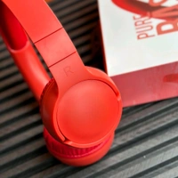 Wireless Earphone Headphones With Microphone Lightweight, For Music Lovers & Professionals - Suitable for Travel, Office & Home - Red