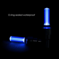 Tire valve cap lights screw onto the valve stem of your car, bicycles, or motorcycle in seconds (Pack Of 4)