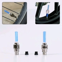 Tire valve cap lights screw onto the valve stem of your car, bicycles, or motorcycle in seconds (Pack Of 4)
