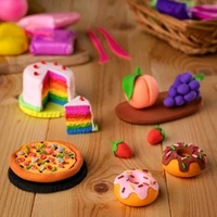Non-Toxic Creative 50 Dough Clay 5 Different Colors (Pack of 5 Pcs)