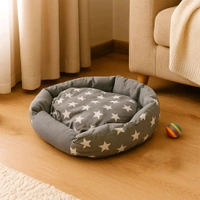 Soft Plush Pet Bed for Small Cats and Dogs – Comfortable Sleeping Cushion Ultra-Cozy Indoor Washable Pet Nest