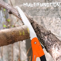 15 inch Mini Pruning Folding Saw High Hardness Steel Grinding Teeth, Soft Silicone Non-Slip Handle