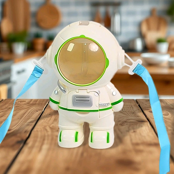 Astronaut Shape Water Dispenser Water Cup, Cute Mini Water Dispenser, Straw Cup, Creative Astronaut Children's Toys, Equipped with A Small Cup and Strap (1 Pc)