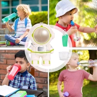 Astronaut Shape Water Dispenser Water Cup, Cute Mini Water Dispenser, Straw Cup, Creative Astronaut Children's Toys, Equipped with A Small Cup and Strap (1 Pc)