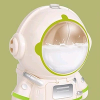 Astronaut Shape Water Dispenser Water Cup, Cute Mini Water Dispenser, Straw Cup, Creative Astronaut Children's Toys, Equipped with A Small Cup and Strap (1 Pc)