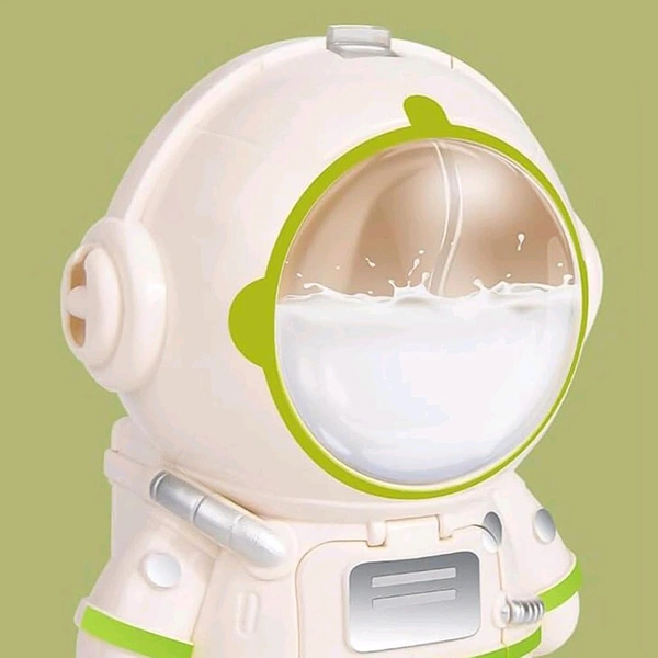 Astronaut Shape Water Dispenser Water Cup, Cute Mini Water Dispenser, Straw Cup, Creative Astronaut Children's Toys, Equipped with A Small Cup and Strap (1 Pc)