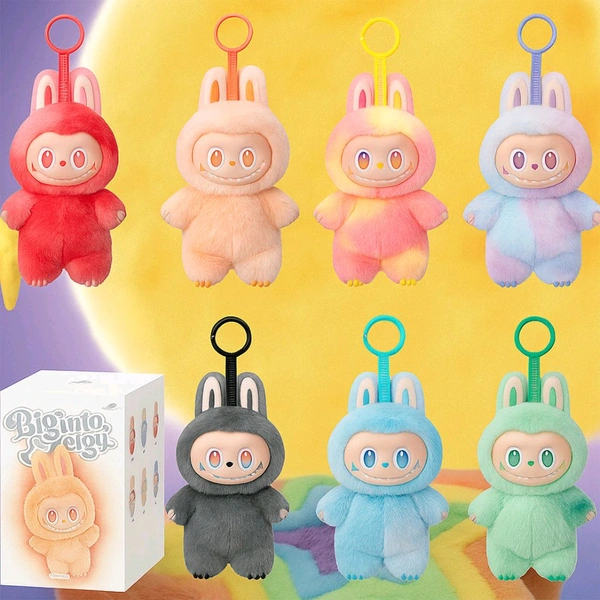 Plush Toy Cartoon Keychain with Hook – Soft Miniature Hanging Stuffed Toy for Kids and Bags – Assorted Colorful Animal Design – 1 Pc (Mix Design)
