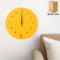 Modern Round Wall Clock Stylish and Silent Non-Ticking Decorative Timepiece for Living Room, Bedroom, Office, or Café – Easy-to-Hang Wall Mount Clock