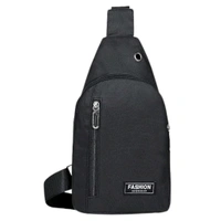 Crossbody Sling Bag with Adjustable Strap – Compact Chest Shoulder Bag for Travel, Daily Commute, Cycling & Outdoor – Multiple Zipper Pockets – 1 Pc
