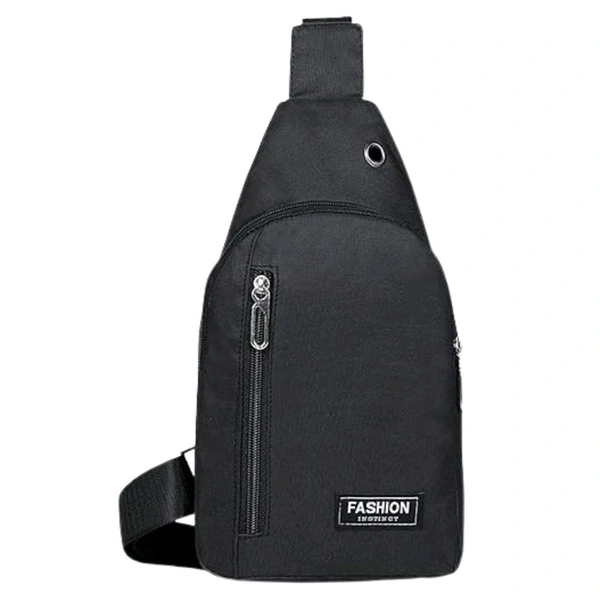 Crossbody Sling Bag with Adjustable Strap – Compact Chest Shoulder Bag for Travel, Daily Commute, Cycling & Outdoor – Multiple Zipper Pockets – 1 Pc
