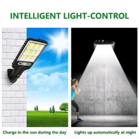 High-Power Solar LED Street Light with Motion Sensor & Remote Control – Wall Mount Outdoor Waterproof Lamp for Garden, Gate, Street, and Security Lighting Rechargeable