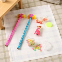 Candy Design Pencil Set with Accessories – 1 Set Stationery Combo for Kids (Includes 2 Pencils, Eraser, and Mini Jar)