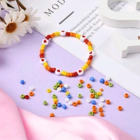 Premium DIY Bracelet Making Kit – 1 Set Complete Alphabet & Colored Beads Set with Crystal String, Clasps, Cutter – Jewellery Craft Kit for Kids & Adults