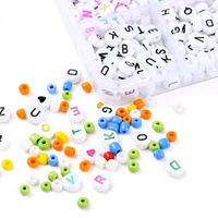 Premium DIY Bracelet Making Kit – 1 Set Complete Alphabet & Colored Beads Set with Crystal String, Clasps, Cutter – Jewellery Craft Kit for Kids & Adults