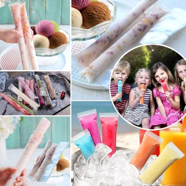 Homemade sicle Maker Manual Ice Cream Machine With Approx 20 Pcs Packing Bag sicle Mold Convenient Maker Manual Ice Cream Machine For Kids Adults DIY, Reusable