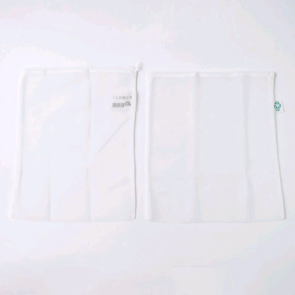 Reusable Mesh Produce Bags – Transparent Drawstring Storage Bags for Fruits, Vegetables, Groceries – Eco-Friendly, Lightweight & Washable Kitchen Organizer Pouches (Pack of 4) - Pack Of 4
