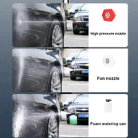 ALF Cordless High-Pressure Car Washer Gun Kit- Portable Rechargeable Electric Cleaning Tool with Water Gun, Foam Cannon, 2 Batteries