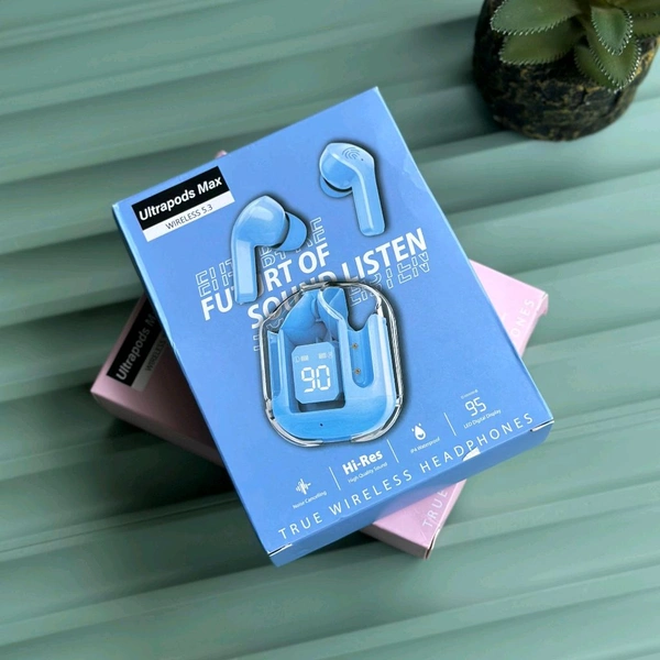 Wireless Bluetooth Earbuds, Stereo in-Ear Headset Earphone, Bluetooth Headphones With Automatic Pair - Sky Blue