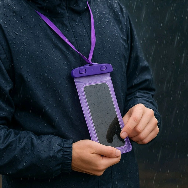 Pouch Cover Mobile Water Protector (3 Pc / Mix Color)