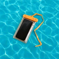 Mobile Waterproof Sealed Transparent Plastic Bag/Pouch Cover for All Mobile Phones (Pack of 2)