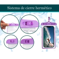 Mobile Waterproof Sealed Transparent Plastic Bag/Pouch Cover for All Mobile Phones (Pack of 2)