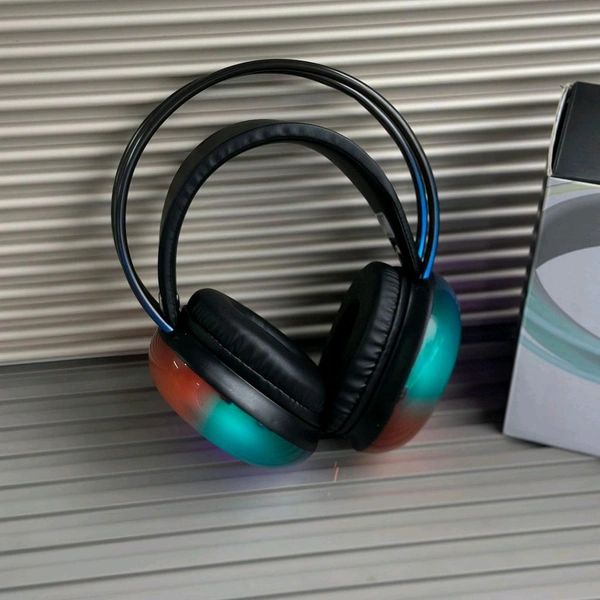360° RGB Light-Up Headphones | LED Party Vibes + Gaming Bass Beast
