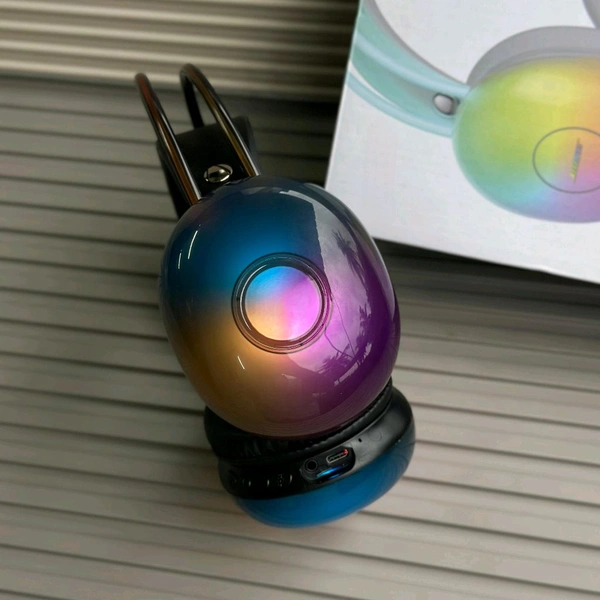 360° RGB Light-Up Headphones | LED Party Vibes + Gaming Bass Beast

