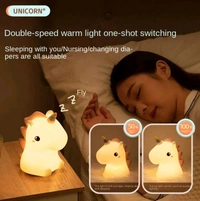 Rainbow Unicorn Night Light – Cute, Soft & Magical!