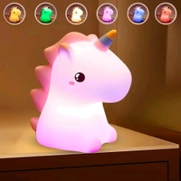 Rainbow Unicorn Night Light – Cute, Soft & Magical!