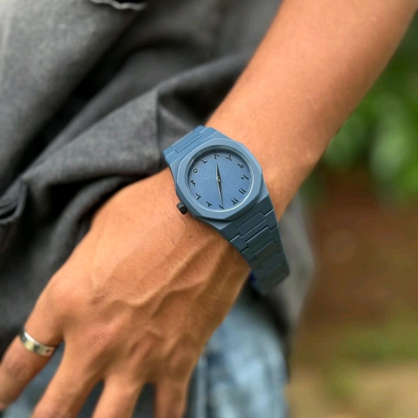 Minimal Matte Arabic Dial Watch|Luxury-Inspired Design - Storm Fade