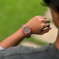Minimal Matte Arabic Dial Watch|Luxury-Inspired Design - Clay Mist