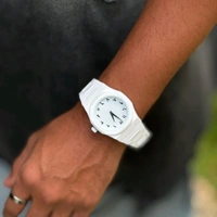 Minimal Matte Arabic Dial Watch|Luxury-Inspired Design - White