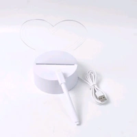 Creative Visualization Lamp 3 D Acrylic Decorative Lamp for Creative Keeps Notes Drawing Table Lamp With Pen for Home Decor / Bedroom / Gift / Office Decoration / Erasable Board (1 pc)