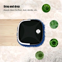 USB Rechargeable Automatic Smart Floor Cleaning Robot – Dry & Wet Mopping Machine with Microfiber Pads for Home