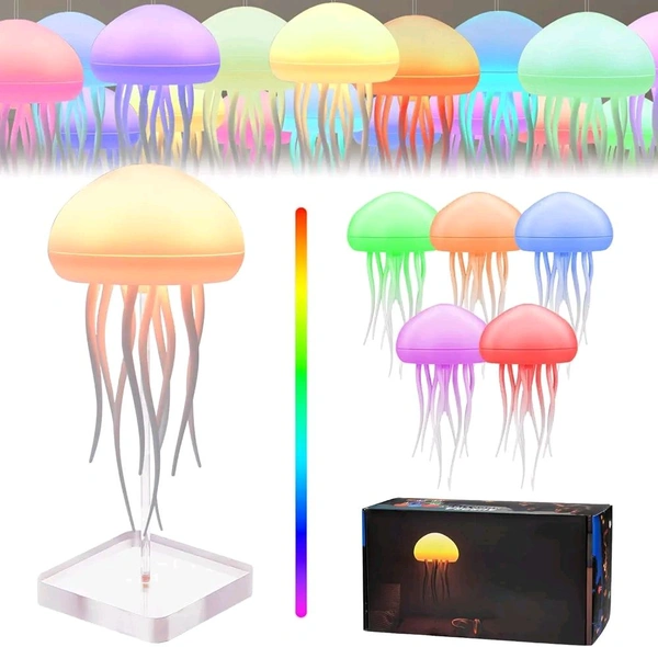 Soothing Ambient Lamp with Moving Tentacles | Touch Control | Type-C Rechargeable | Hanging or Tabletop Use