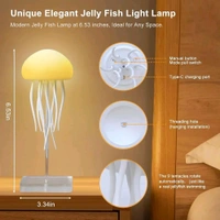 Soothing Ambient Lamp with Moving Tentacles | Touch Control | Type-C Rechargeable | Hanging or Tabletop Use
