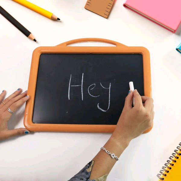 2-in-1 Double-Sided Write and Wipe Educational Drawing Board for Kids – Portable Whiteboard & Blackboard with Marker